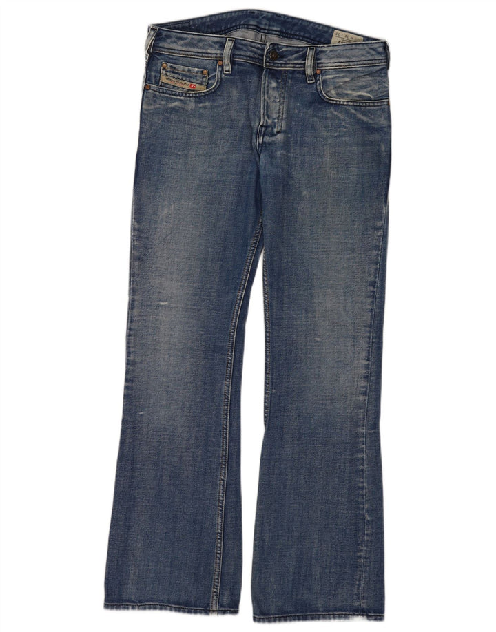 Diesel Męskie Zathan Bootcut Jeansy W31 L32 Niebieskie bawełniane