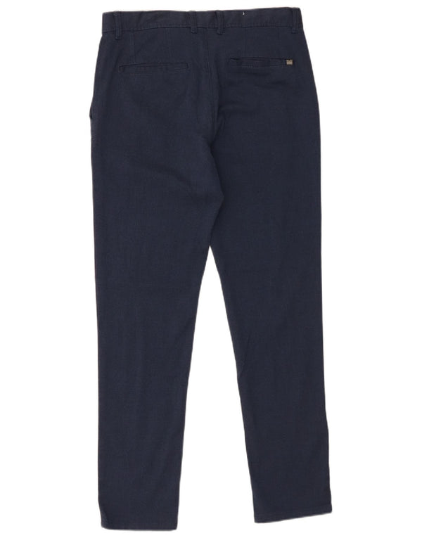 Męskie spodnie chino Zara EU 38 Small W30 L29 Granatowy poliester