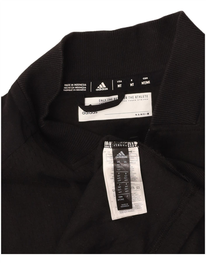 Damska kurtka dresowa ADIDAS Climalite Graphic UK 12/14 Średnia czarna