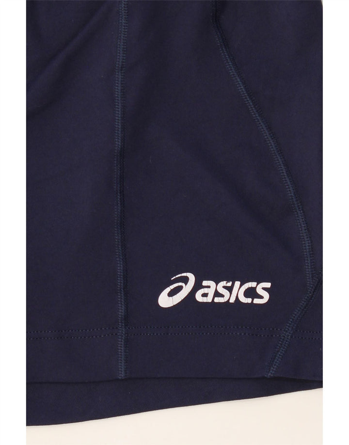 ASICS Boys Sport Shorts 5-6 Years Medium Navy Blue Vintage Asics and Second-Hand Asics from Messina Hembry 
