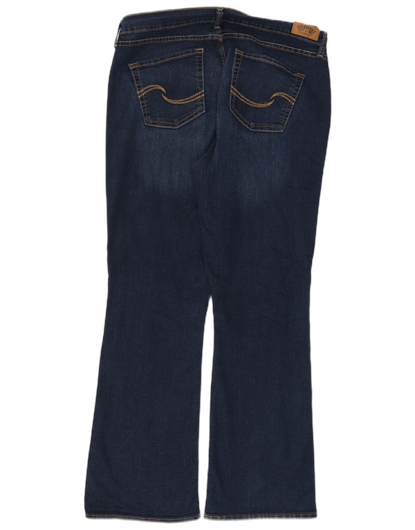Damskie jeansy Levi's Curvy Bootcut US 18 2XL W34 L32 Granatowa bawełna