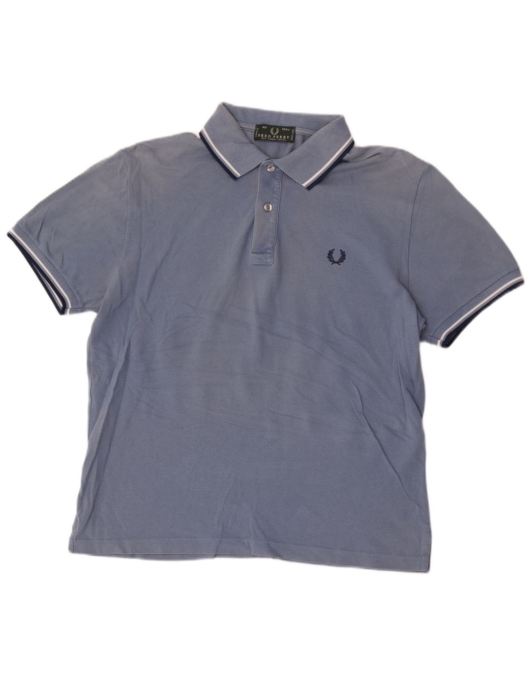 Męska koszulka polo Fred Perry, niebieska, bawełniana