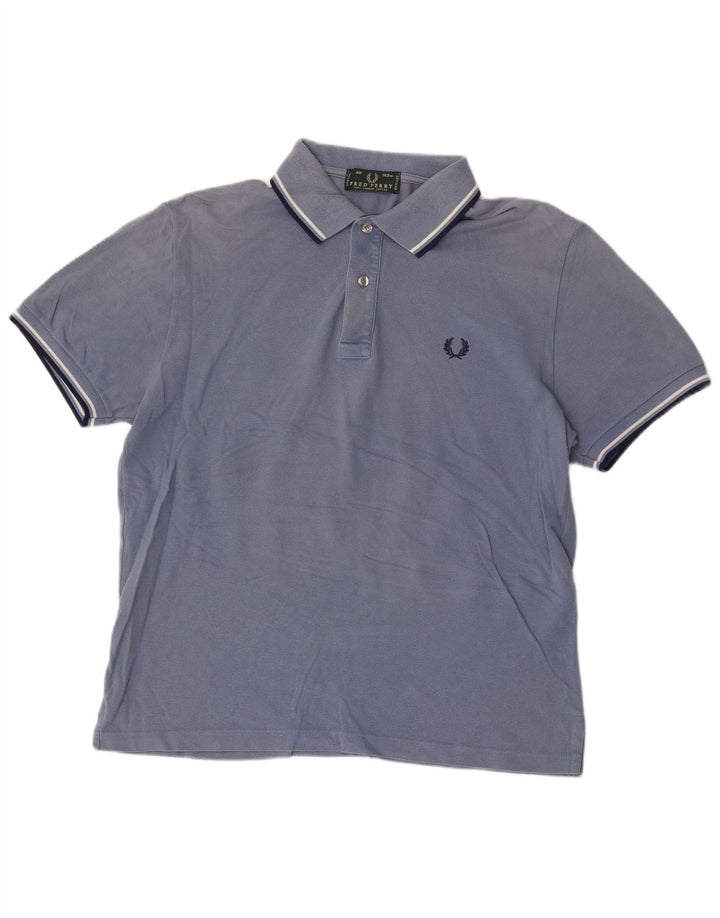 Męska koszulka polo Fred Perry, niebieska, bawełniana