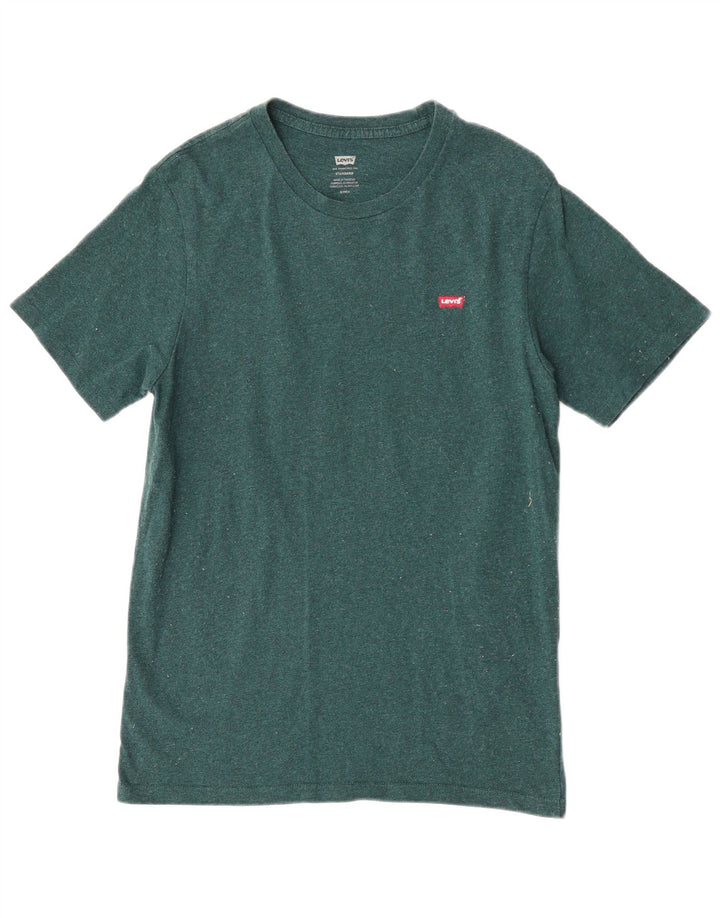 Męski standardowy t-shirt Levi's, mały, zielony, bawełniany