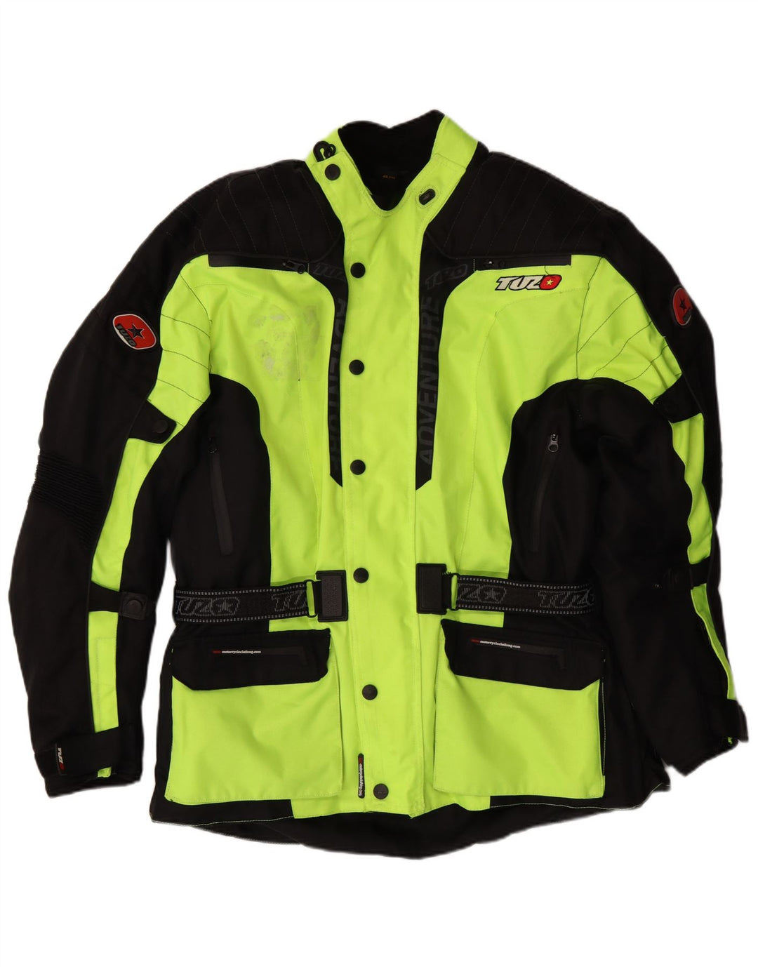 Męska kurtka bomberka VINTAGE Graphic Moto Racer UK 44 2XL w kolorze zielonym