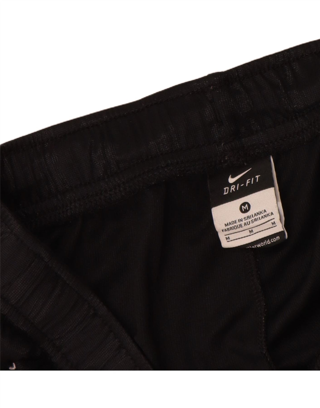 Męskie spodenki sportowe Nike Dri Fit, poliester w średnie czarne paski