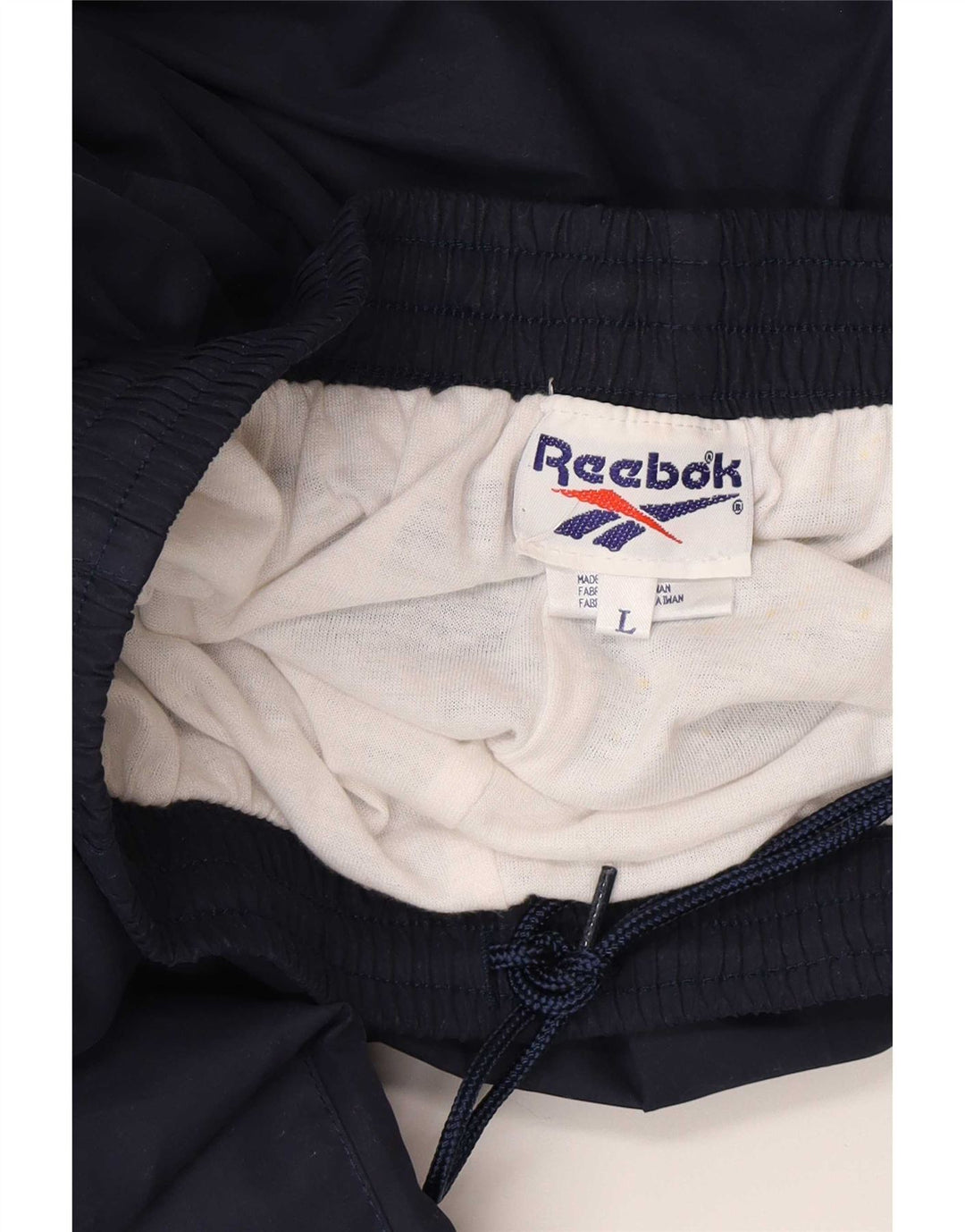 Męskie spodnie dresowe Reebok Joggers, duże, granatowe, poliestrowe