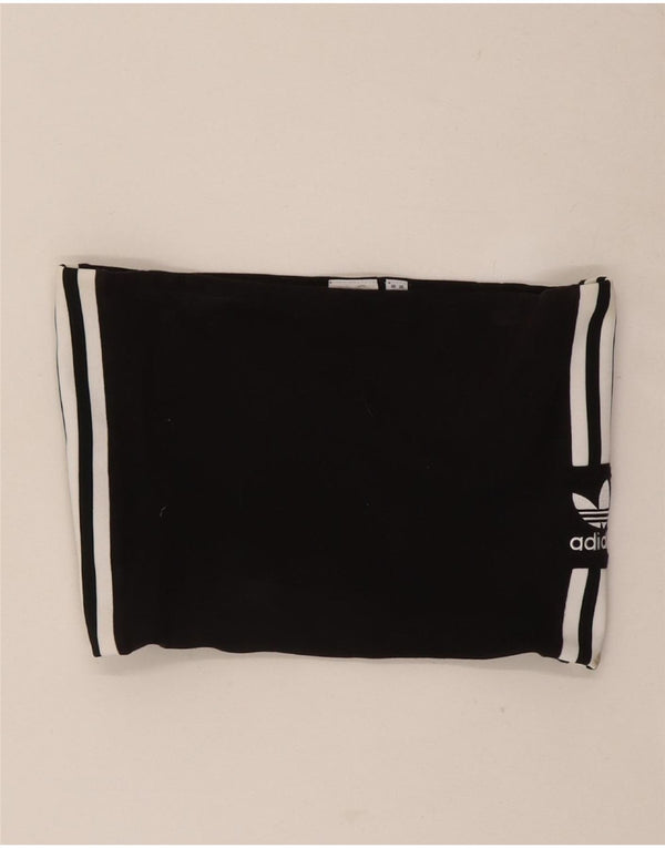 Damska koszulka bez ramiączek Adidas Crop UK 12, średnia czarna bawełna