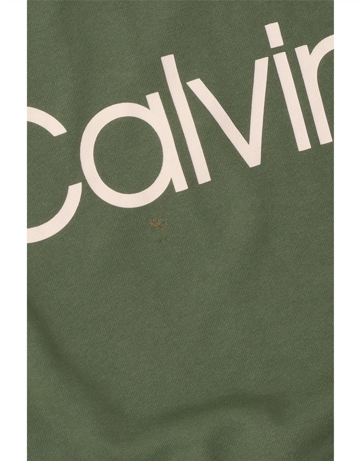 Damska bluza oversize Calvin Klein Graphic UK 10 Small Green