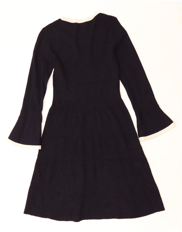 Damska sukienka sweterkowa Hobbs z długim rękawem UK 4 XS w kolorze granatowym