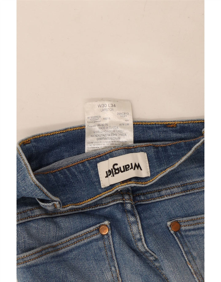 Damskie jeansy WRANGLER Larston Slim W30 L28 Niebieskie, bawełniane