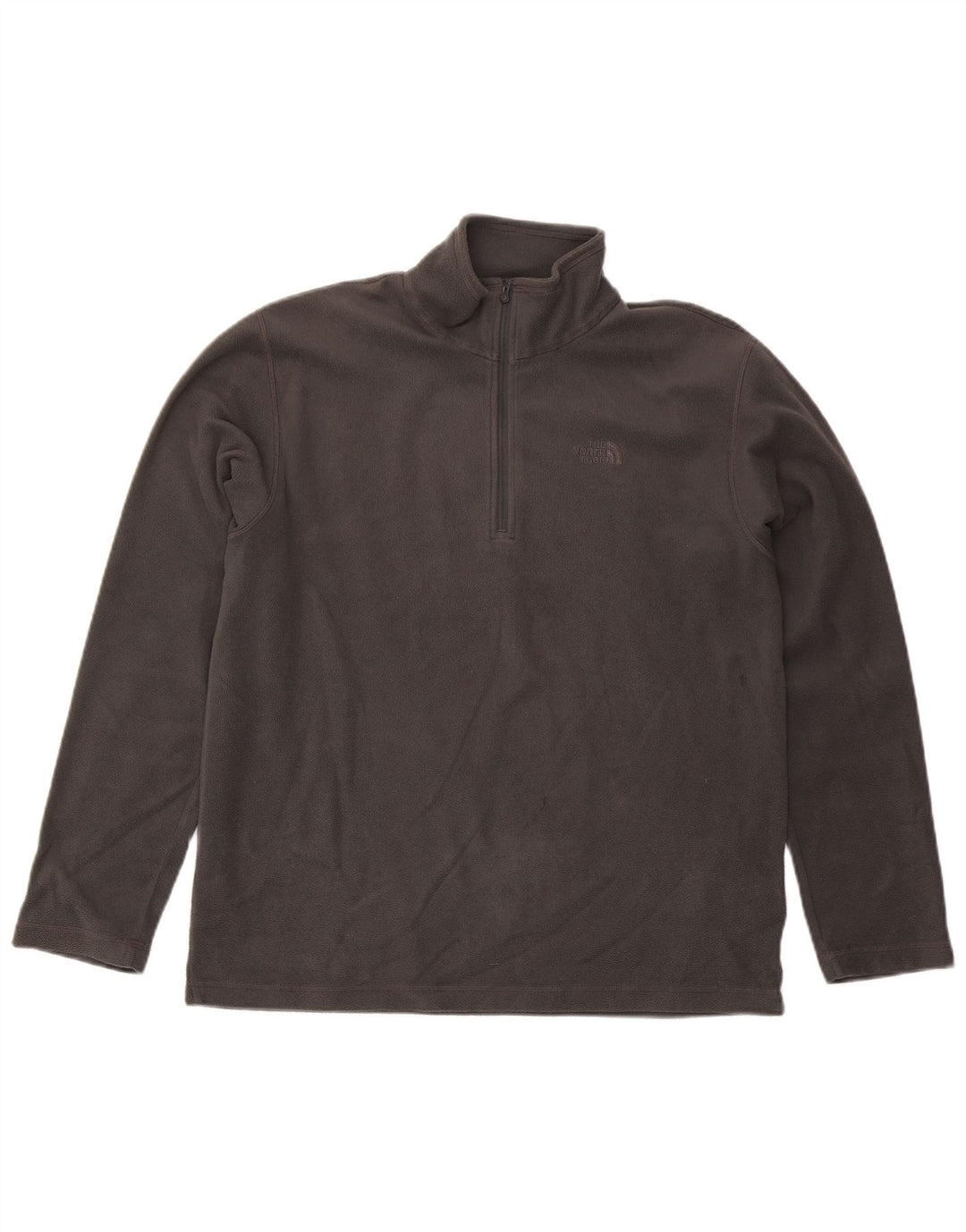 Męski sweter polarowy The North Face z zamkiem błyskawicznym, duży, szary, poliestrowy