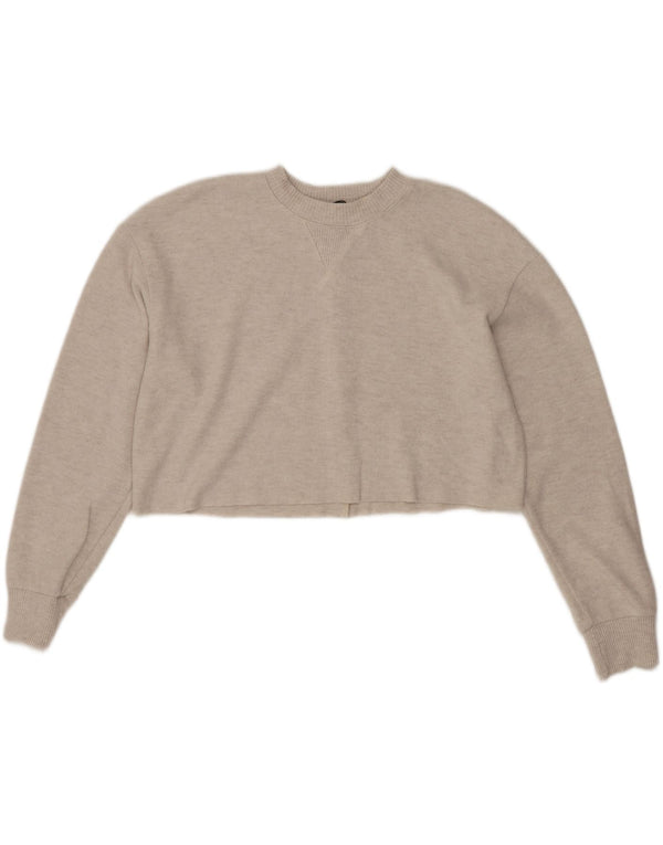 Damska bluzka Zara Crop Top UK 14 średni beż