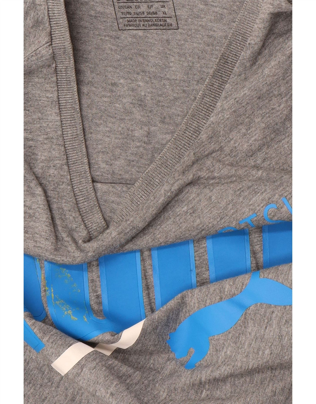 Męski T-shirt z grafiką PUMA, góra XL, szary