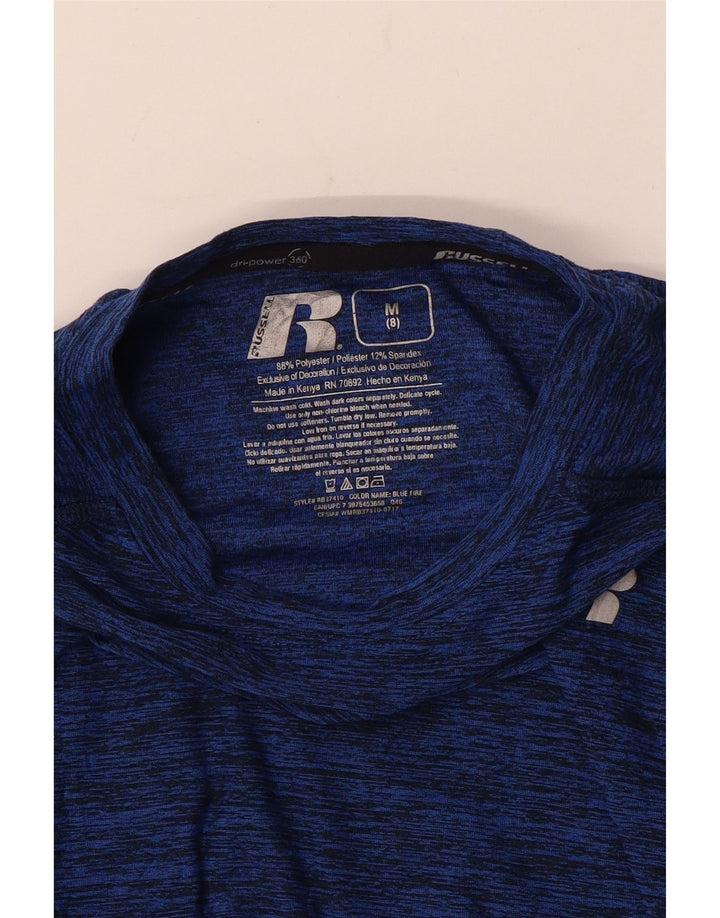 Top chłopięcy Russell Athletic Dri-Power z długim rękawem, 7-8 lat, średni granatowy