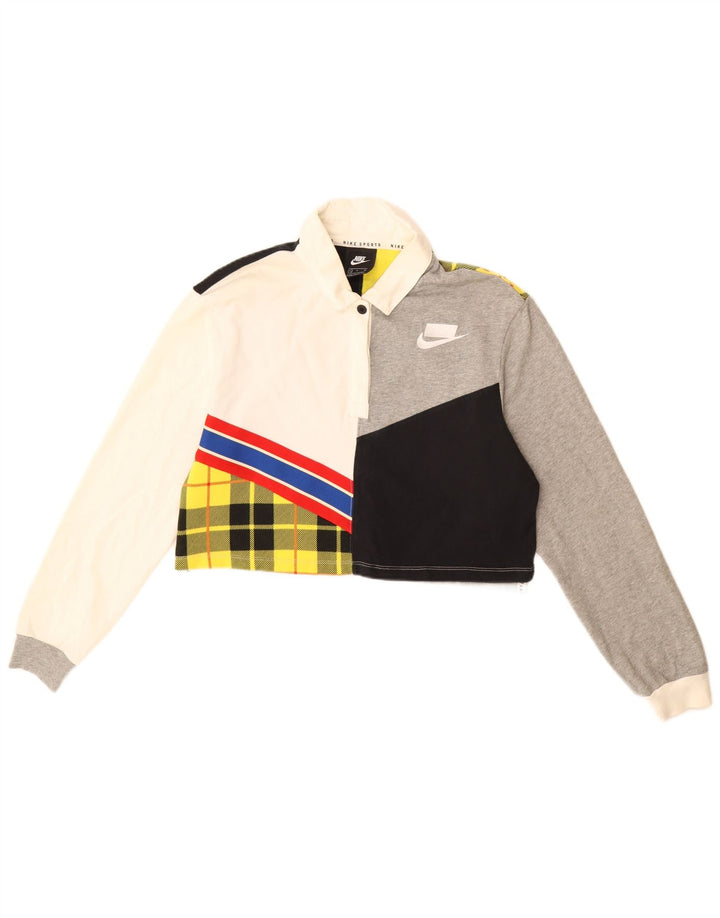 Damska koszulka polo do rugby NIKE Oversized Crop UK 10, mała, wielokolorowa