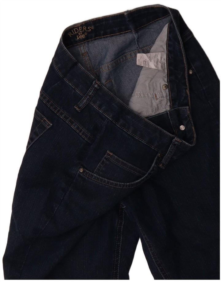 Damskie jeansy Lee Riders Capri US 8 Medium W30 L18 Granatowa bawełna
