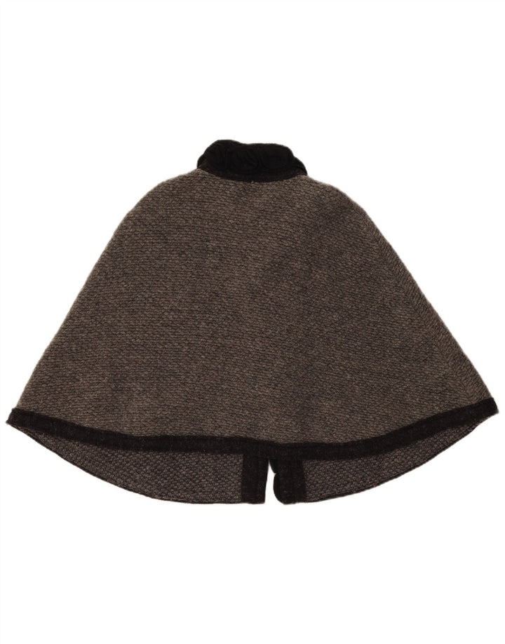 Damski płaszcz poncho Pierre Cardin w jednym rozmiarze, szary, wełniany