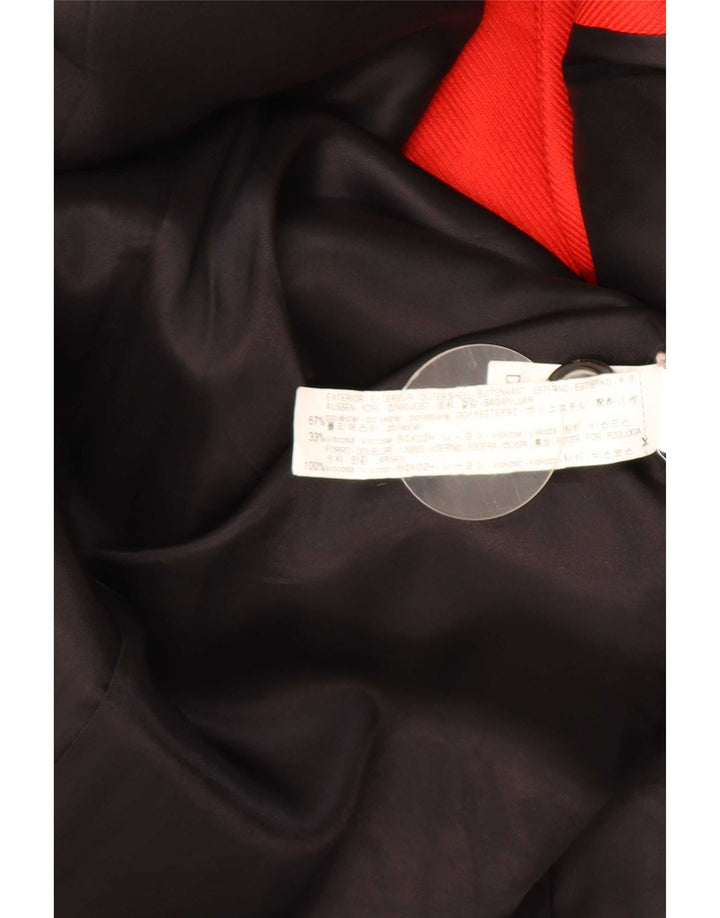 Damski płaszcz oversize z rękawem 3/4 Zara UK 10, mały, czerwony poliester