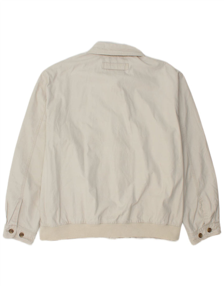 Męska kurtka bomberka TOMMY HILFIGER UK 42 XL, biała bawełna
