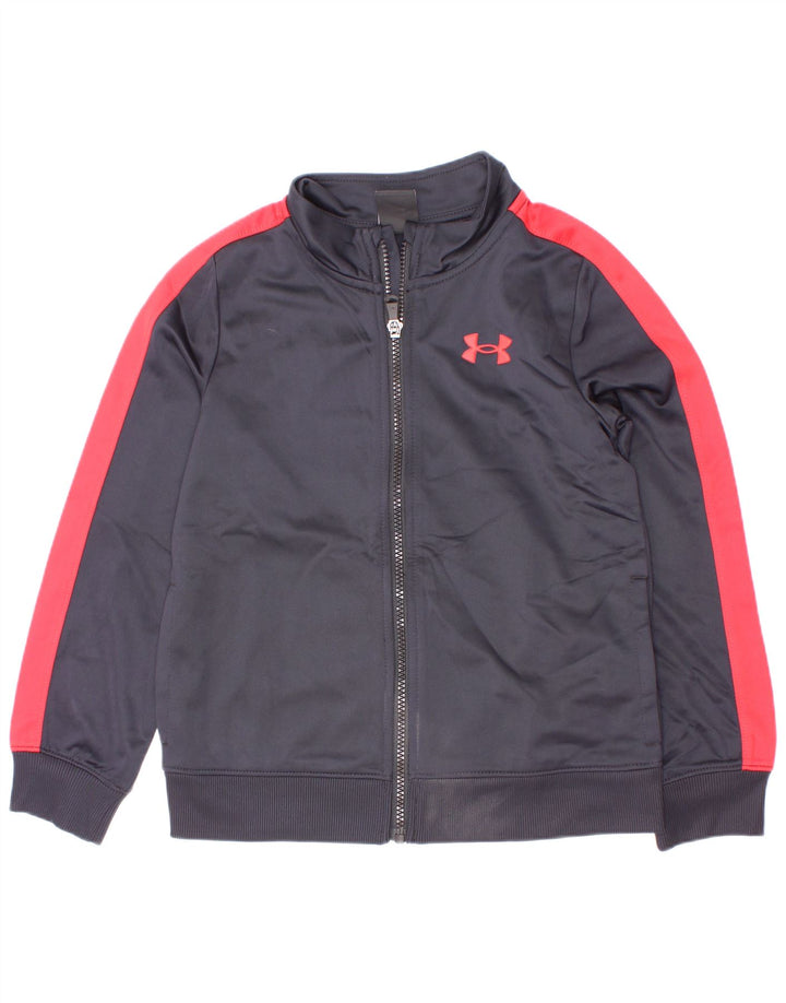 Kurtka dresowa chłopięca Under Armour 6-7 lat, granatowa, z blokami kolorów