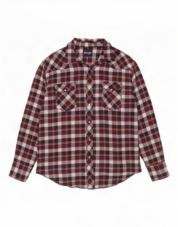 Męska koszula flanelowa Wrangler 2XL w czerwoną kratkę