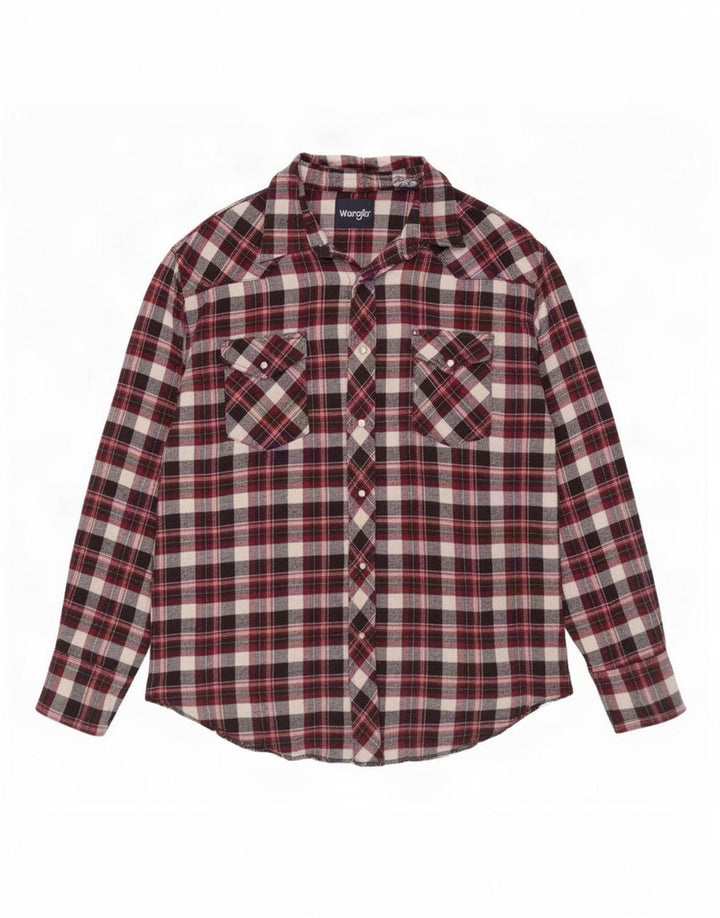 Męska koszula flanelowa Wrangler 2XL w czerwoną kratkę