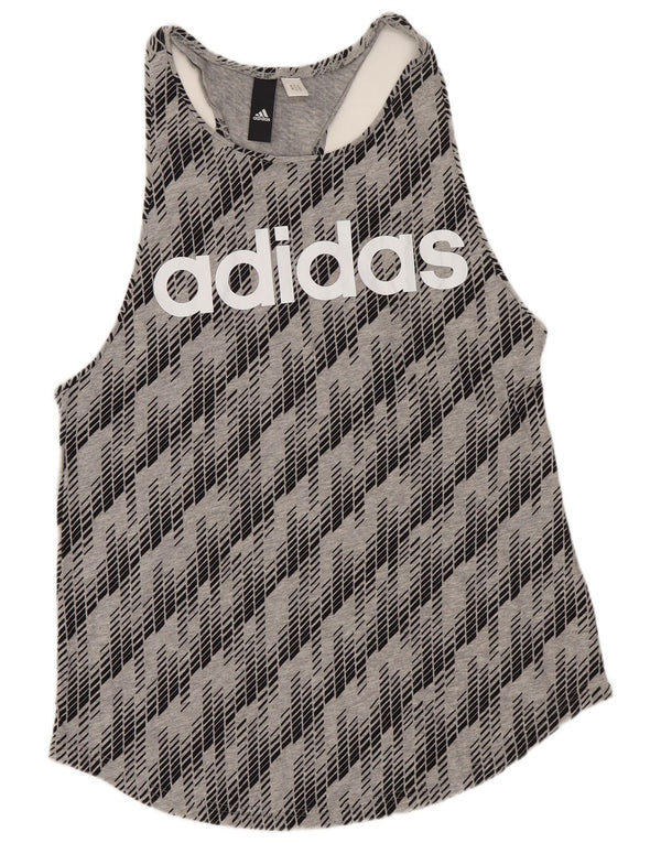 Damska kamizelka graficzna Adidas Top UK 8 Small Grey Geometric