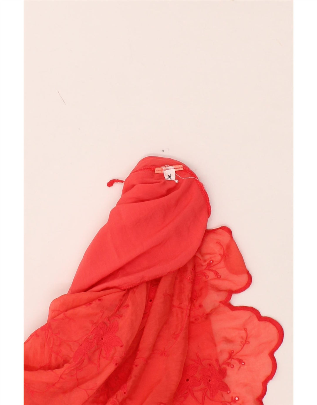 GAUDI Womens Crop Blouse Top UK 14 Medium Red Floral Vintage Gaudi and Second-Hand Gaudi from Messina Hembry 