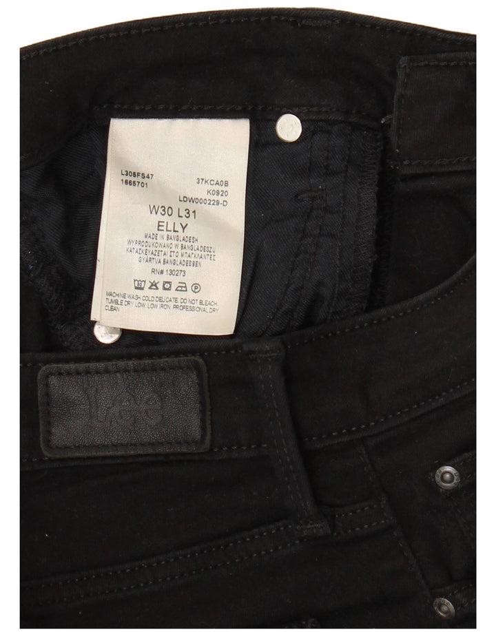 LEE Damskie jeansy Elly Slim W30 L28 Czarne bawełniane