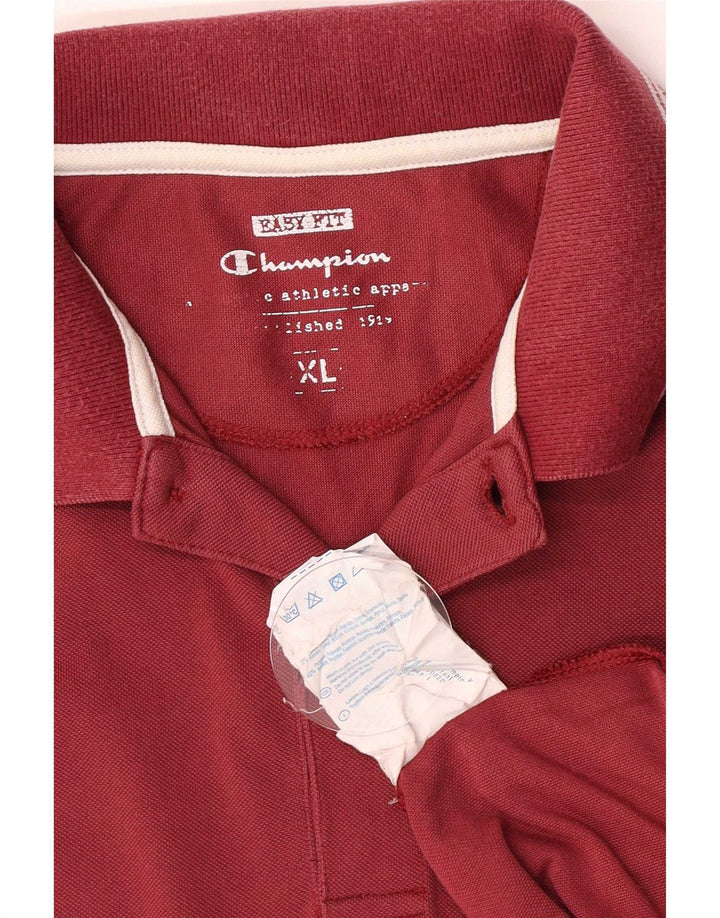 Męska koszulka polo Champion Easy Fit XL, czerwona, bawełniana