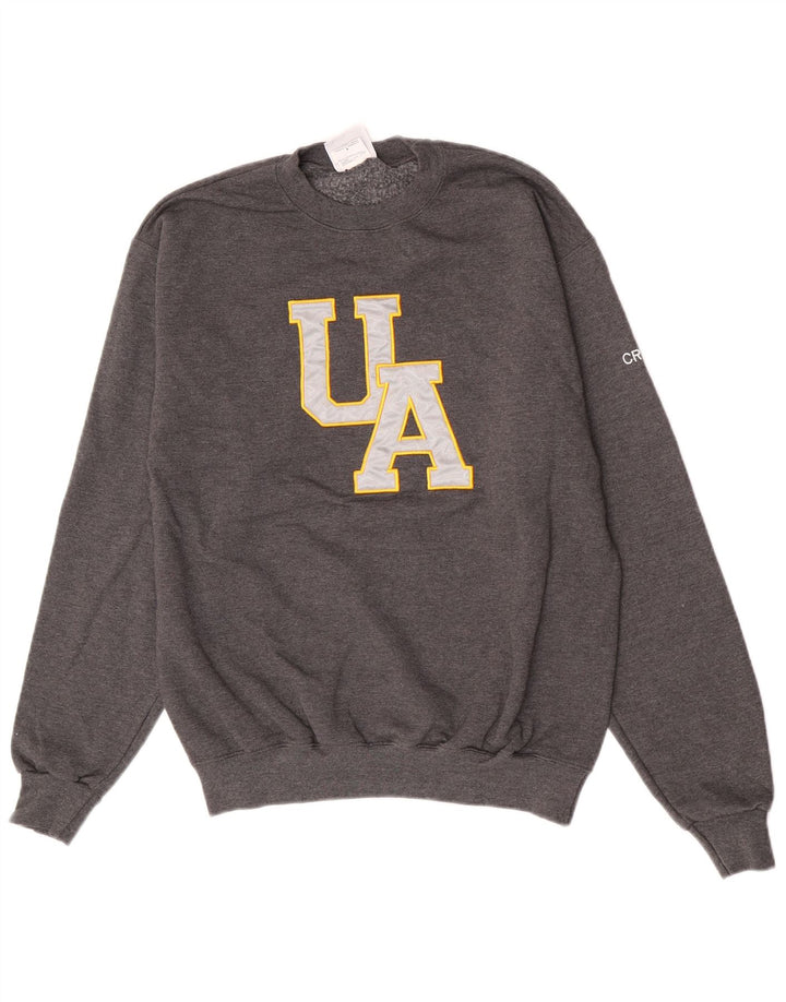 Męski sweter z grafiką Champion, średnioszary, bawełniany