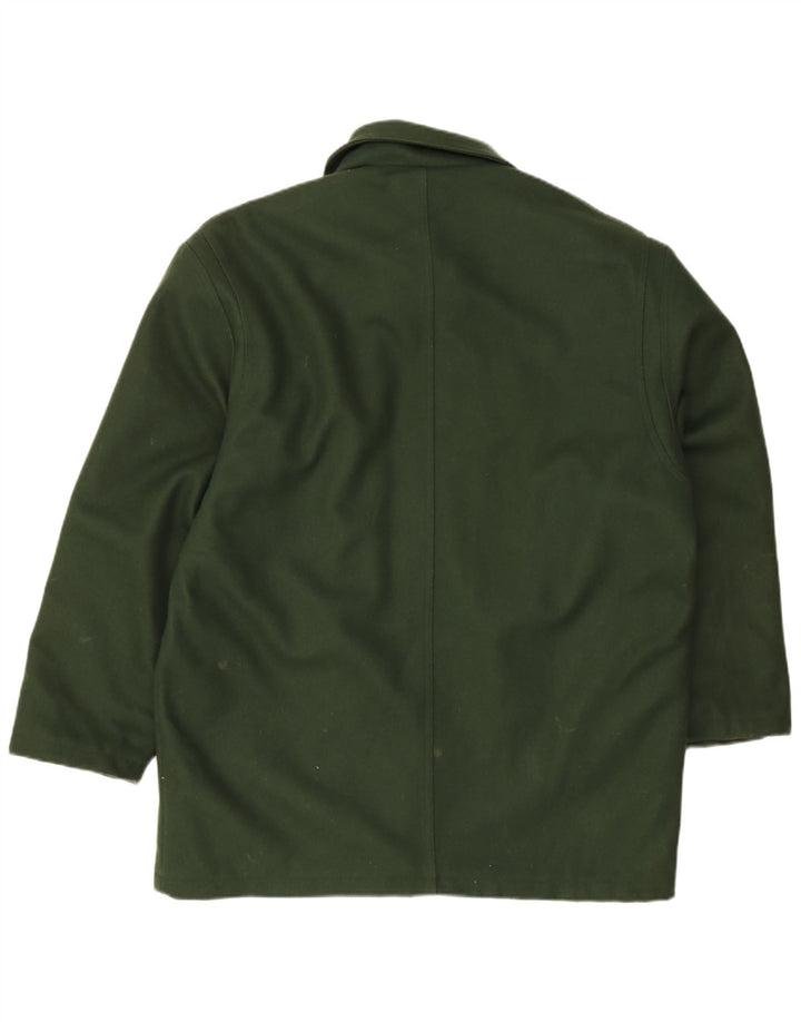 Płaszcz męski Navigare UK 40, duży, zielony, wełniany