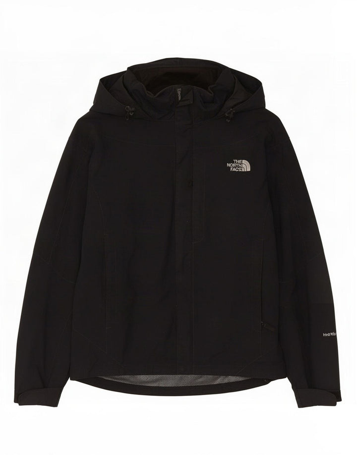 Męska kurtka przeciwdeszczowa z kapturem The North Face UK 38, średni czarny nylon
