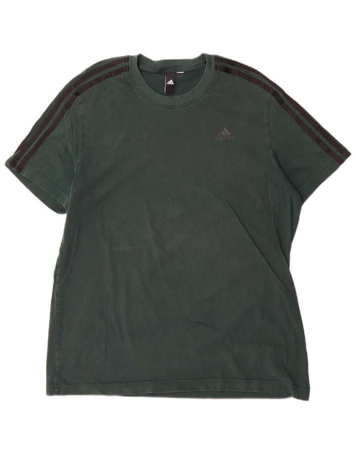 Adidas Męski T-shirt Top Duży Zielony