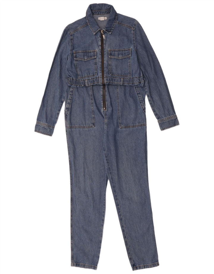Damski kombinezon jeansowy Oversize z długim rękawem Topshop UK 10, mały niebieski