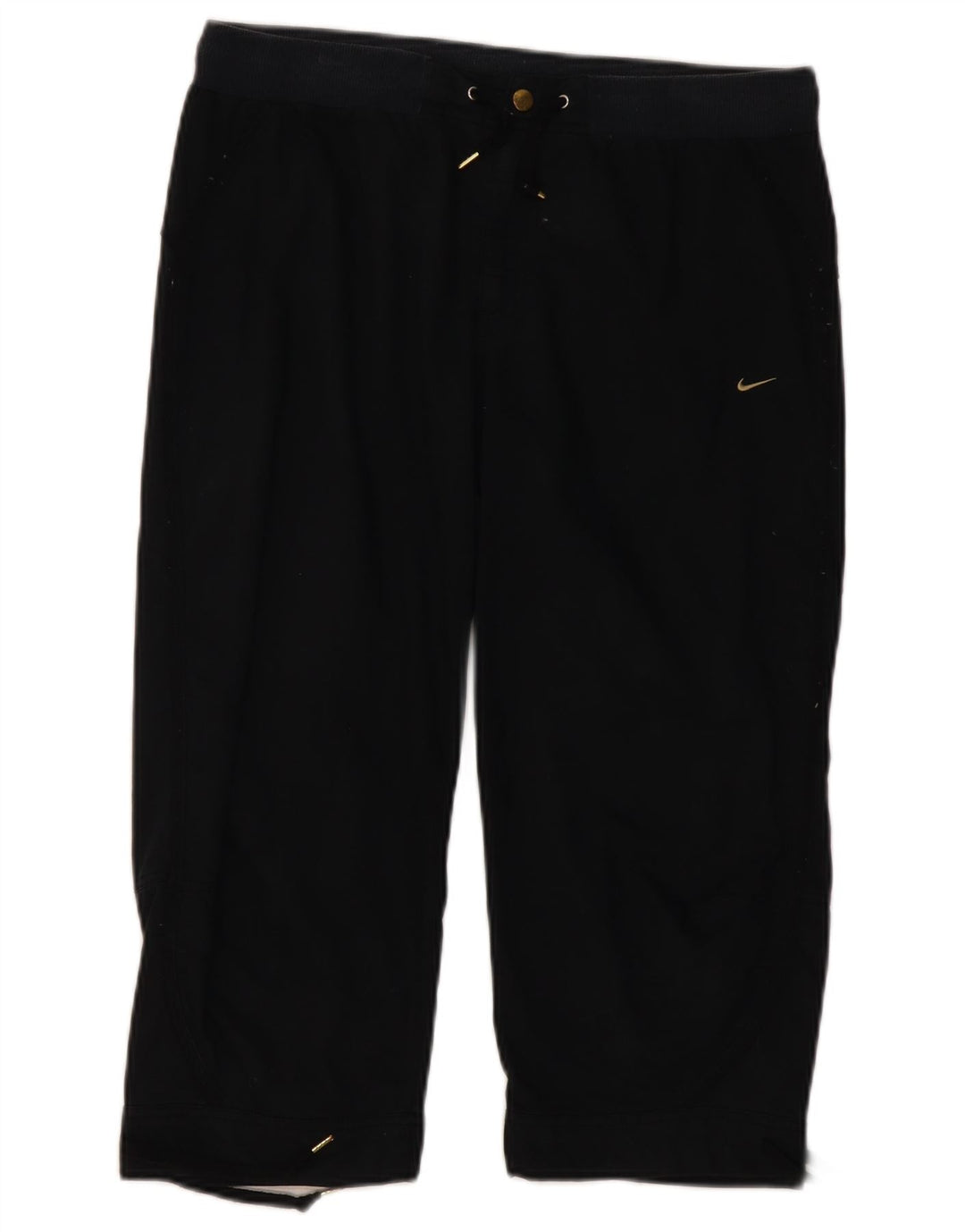 Damskie spodnie Capri NIKE UK 12 Medium W32 L20 Czarna bawełna