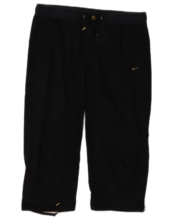 Damskie spodnie Capri NIKE UK 12 Medium W32 L20 Czarna bawełna