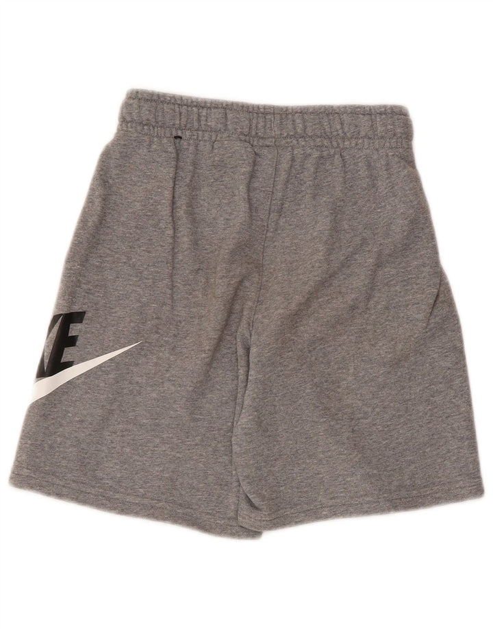 NIKE Boys Standard Fit Graphic Sport Shorts 10-11 Years Medium  Grey