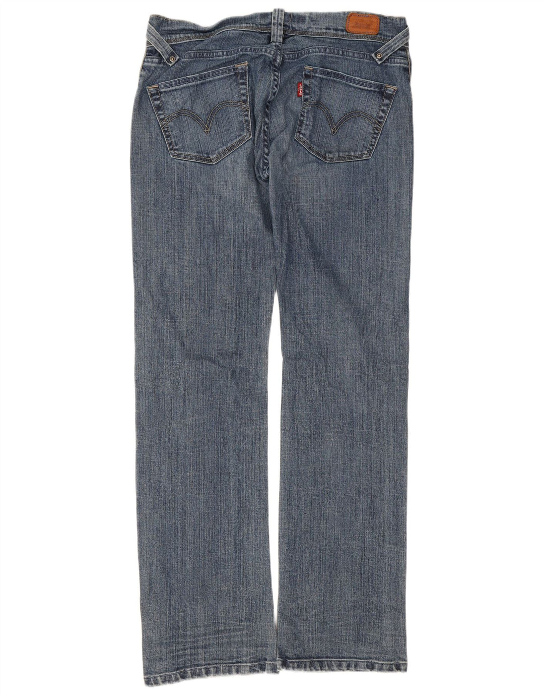 Damskie jeansy Levi's 504 Straight W29 L32 Niebieskie bawełniane