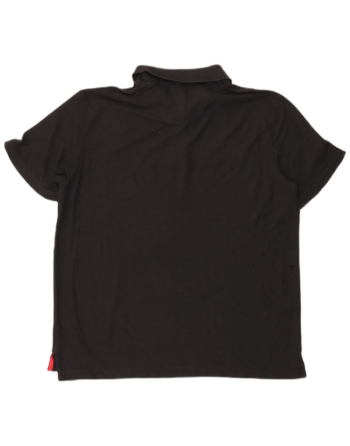 Męska koszulka polo IZOD 2XL, czarna, bawełniana