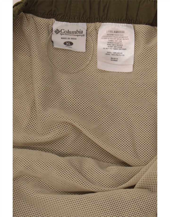 Męskie spodenki kąpielowe Columbia XL, nylon w kolorze khaki