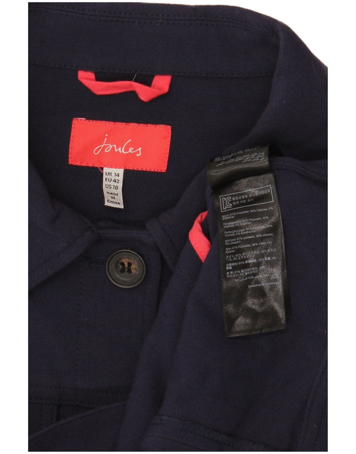 Damska kurtka bomber Joules UK 14, duża, granatowa, z poliestru