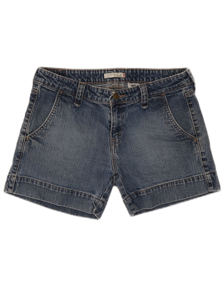 Damskie spodenki jeansowe LEVI'S 545 US 10, duże, W32, niebieska bawełna