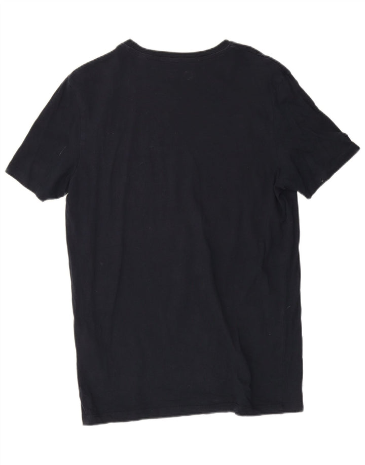Męski T-shirt z grafiką Jack & Jones, średni, granatowy, bawełniany