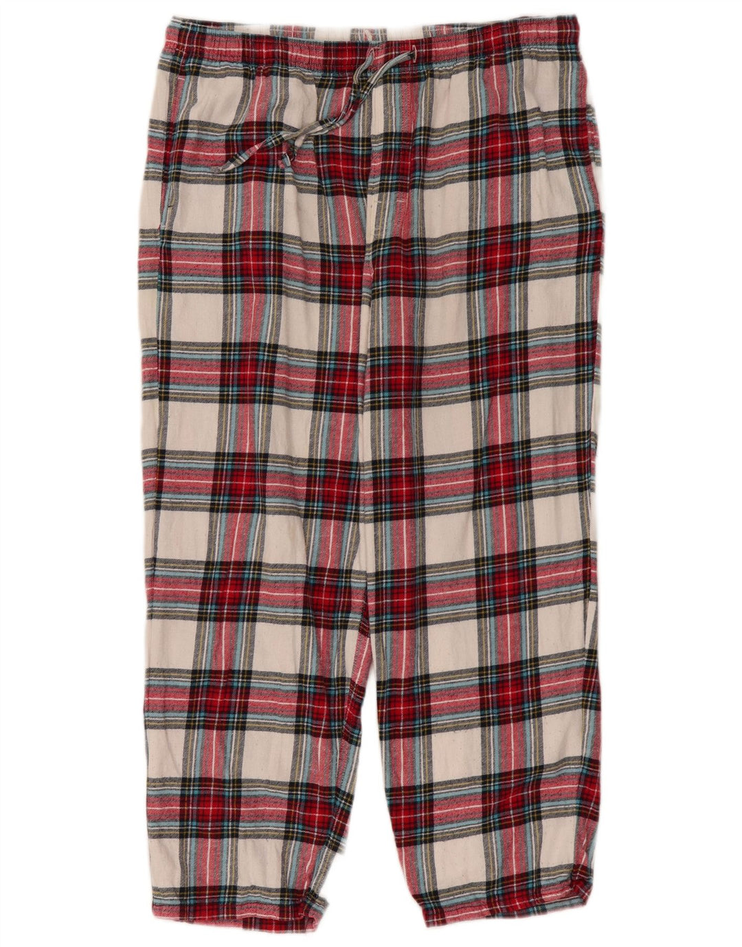 Marks & Spencer Damskie spodnie Chino duże W34 L26 wielobarwna kratka