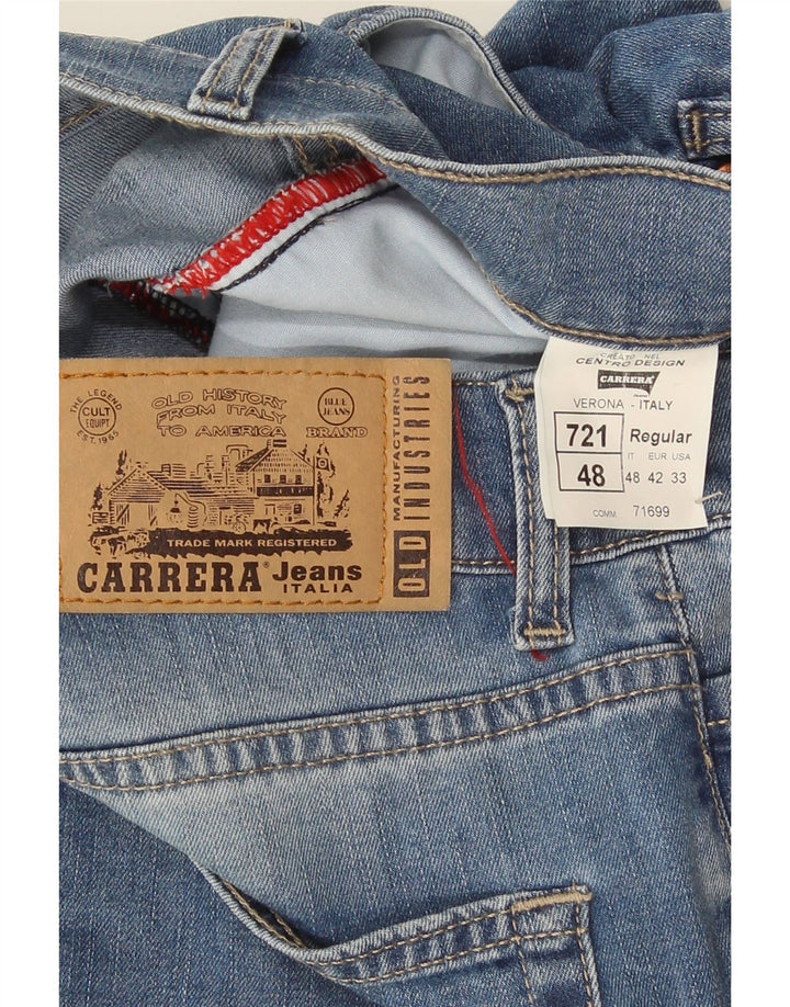 Męskie spodenki jeansowe Carrera 721 W33 Średnioniebieskie bawełniane