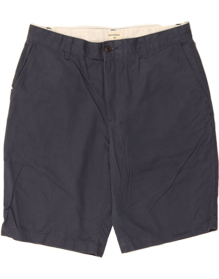 DOCKERS Mens Chino Shorts W33 Medium  Navy Blue Cotton Vintage Dockers and Second-Hand Dockers from Messina Hembry 