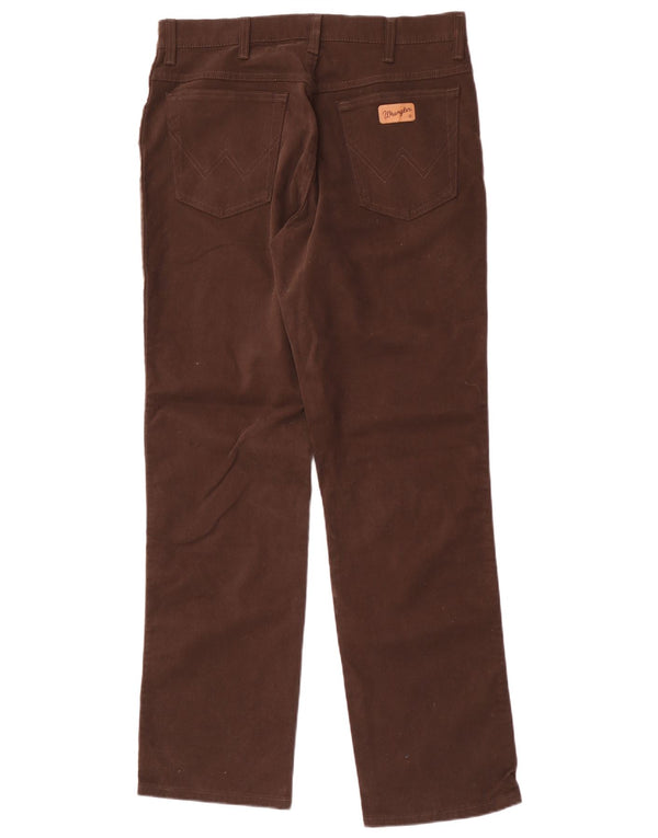 Męskie spodnie codzienne Wrangler Texas Stretch Straight W34 L32 Brązowa bawełna