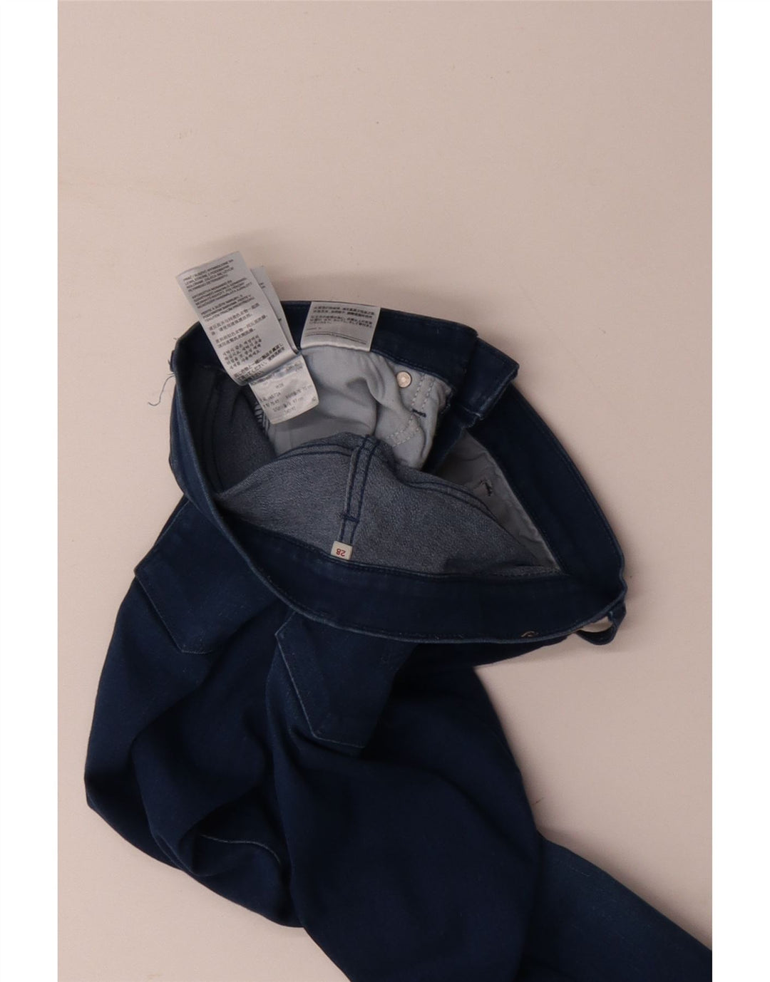 Damskie jeansy skinny LEVI'S W28 L26 Niebieskie bawełniane